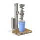 Mobile lifting column for vacuum conveyor