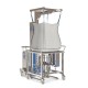Lifting column for empty big bag
