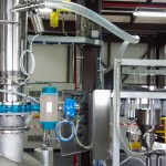 Vacuum Conveyor P.E.D. with Lifting column for empty big bag