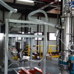 Vacuum Conveyor P.E.D. with Lifting column for empty big bag