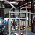 Vacuum Conveyor P.E.D. with Lifting column for empty big bag