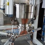 Vacuum Conveyor P.E.D. with Lifting column for empty big bag