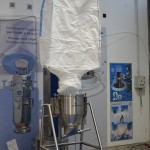 Mobile lifting column for Big Bag