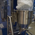 Lifting column for empty big bag
