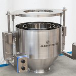 Lifting column for empty big bag