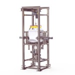 Big-Bag Emptying Structure with Bagpress