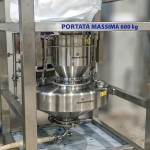 Big-Bag emptying structure with integrated C.I.P. system