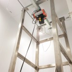 Big-Bag Emptying Structure installed on loading Cells