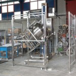 Blender Column for bin and drums with Safety barriers