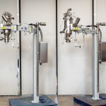 Fixed Column with Orbital Arm for Vacuum Transfer System