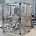 Mobile Bin Blender with fork fixing system