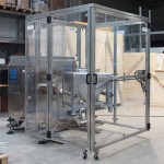 Mobile Bin Blender with fork fixing system