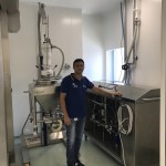 Washing system for BIN in OEB4 containement