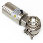 Valvola a farfalla con attuatore pneumatico attacco clamp 2.5