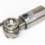 Valvola a farfalla con attuatore pneumatico attacco clamp 2.5