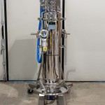 Mobile Lifting Column for Vacuum Conveyor with Vibrating Sieve