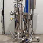 Mobile Lifting Column for Vacuum Conveyor with Vibrating Sieve