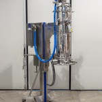 Mobile Lifting Column for Vacuum Conveyor with Vibrating Sieve