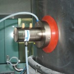 Pneumatic Vibrator on Suction Cup installed on Fluid Bed Dryer