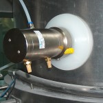 Pneumatic Vibrator on Suction Cup installed on Fluid Bed Dryer