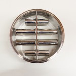 Top View of a Stainless Steel Magnetic Separator with Multiple Cylindrical Bars, Arranged in a Circular Frame