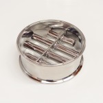 Side View of a Stainless Steel Magnetic Separator with Cylindrical Bars
