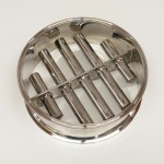 Large Stainless Steel Magnetic Separator with Cylindrical Bars and Tri-Clamp 10-Inch Connection