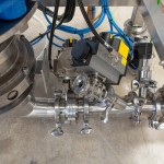 Detailed View of Pipe Connections and Valves