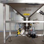 Hopper with Pneumatic Vibrator and Rotary Valve for Product Feeding Using VTS with Fluidization