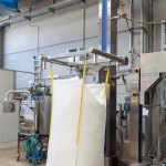 Fixed Lifting Column for Big Bags (with Big Bag attached)