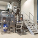 Drum Discharge System for Cenobamate Powder Dosing into IBC/Bins via Split Valve (with Bin installed)