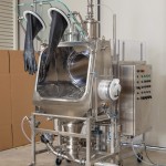 Drum Emptying Glove Box (hinged door open)