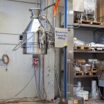 Electric Drum Lifter and Tilter (drum lifting phase)