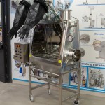 Wheeled Bag Emptying Glove Box (protective door open)